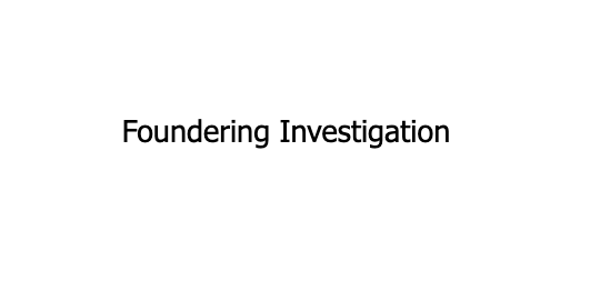 Foundering Investigation